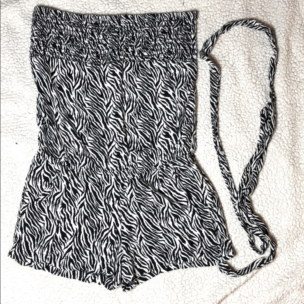 Zebra Romper Size M